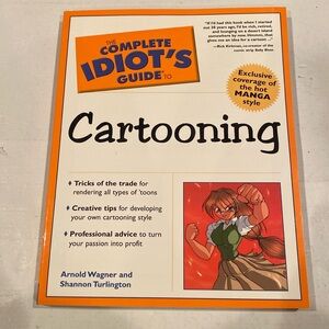 NWT “The Complete Idiot’s Guide to Cartooning,” oversized soft cover